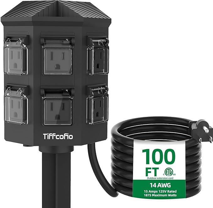 Outdoor Power Strip Weather proof. ETL Listed