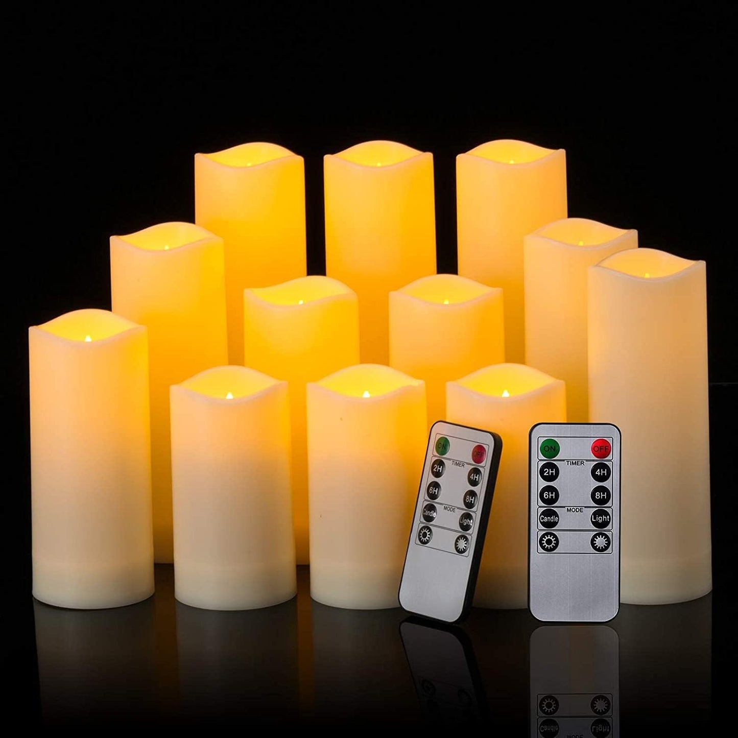 Set of 96 Waterproof Outdoor Flameless Candles, LED Candles