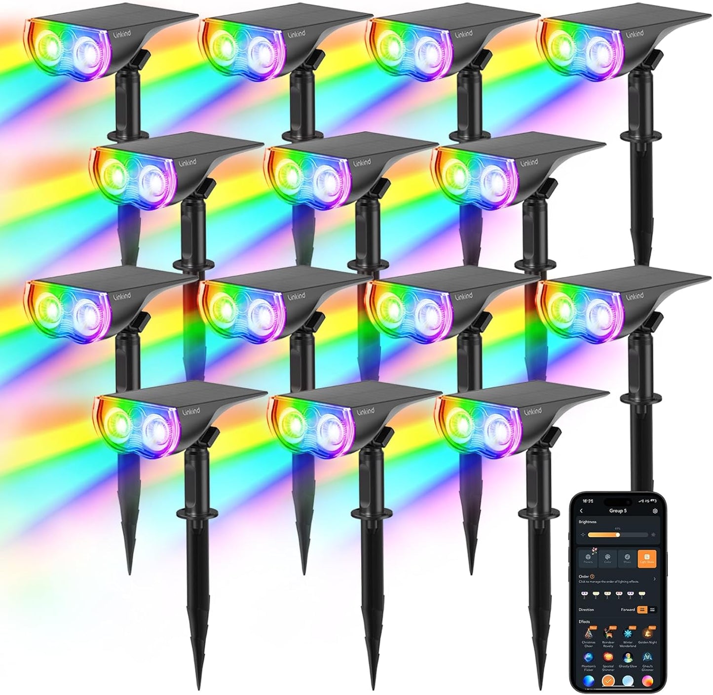 Smart Solar Lights Outdoor SL5C