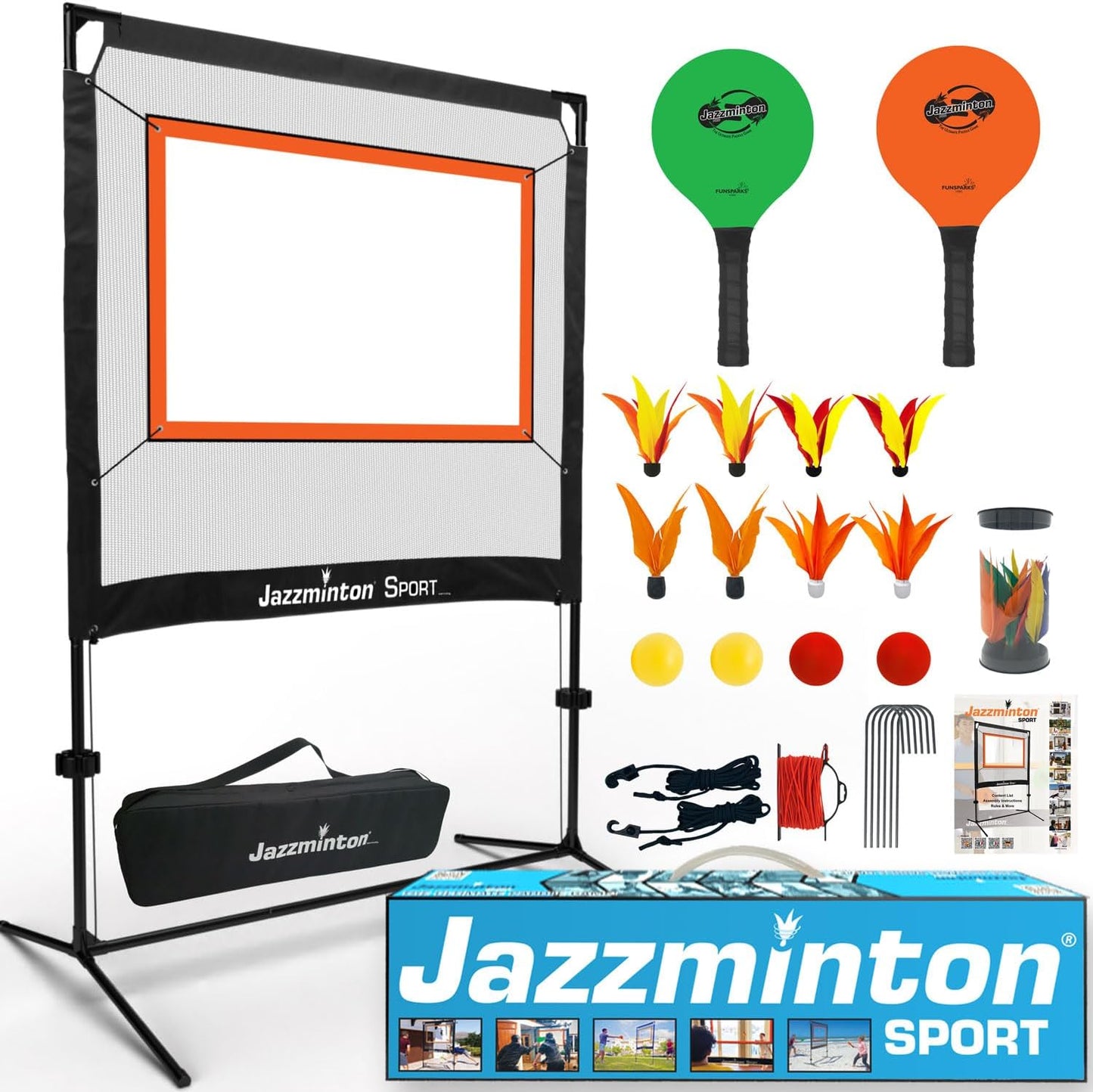 The Original Paddle Game with Net for Indoors & Outdoors – Active, Joint-Friendly Family Fun – Like Badminton, Pickleball & Tennis with a Twist