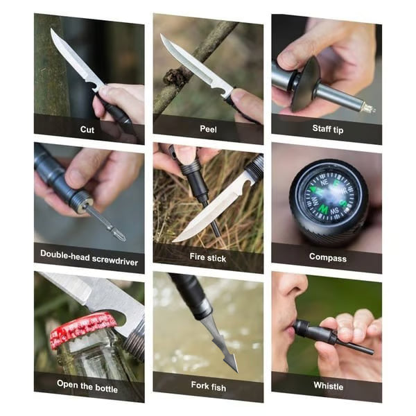🔥Heated promotion🔥7-in-1 Tactical Trekking Stick
