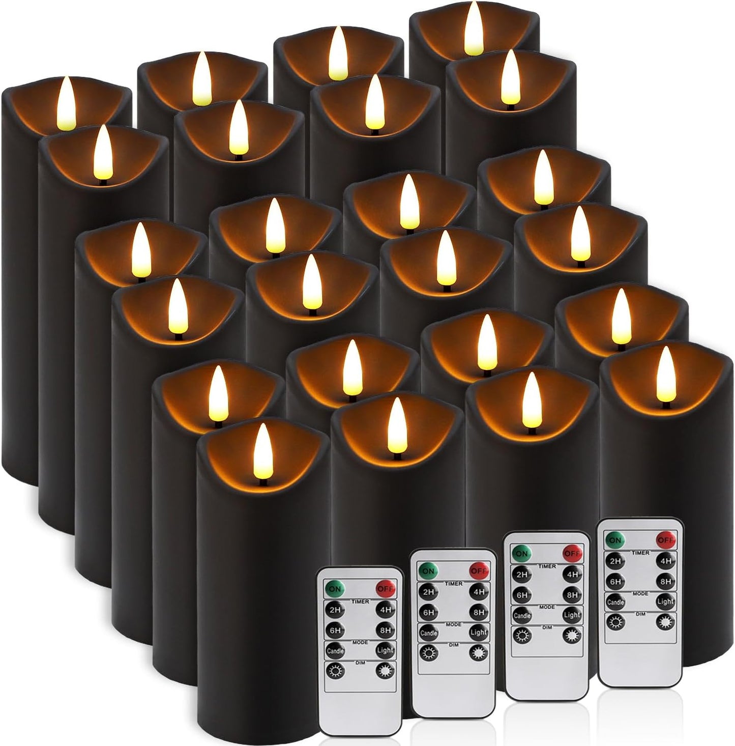 Set of 96 Waterproof Outdoor Flameless Candles, LED Candles