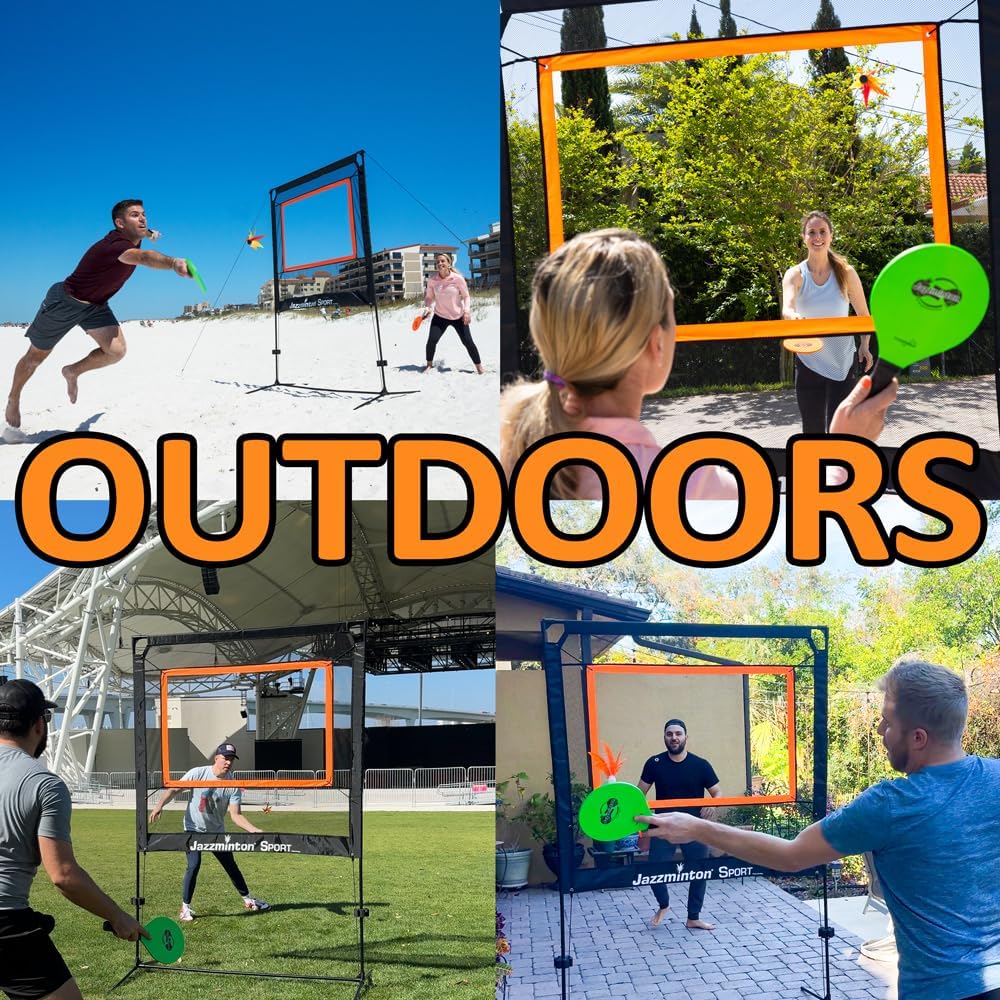 The Original Paddle Game with Net for Indoors & Outdoors – Active, Joint-Friendly Family Fun – Like Badminton, Pickleball & Tennis with a Twist