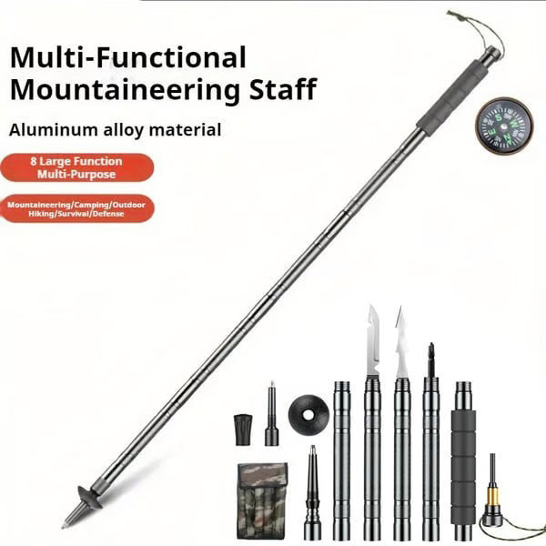 🔥Heated promotion🔥7-in-1 Tactical Trekking Stick