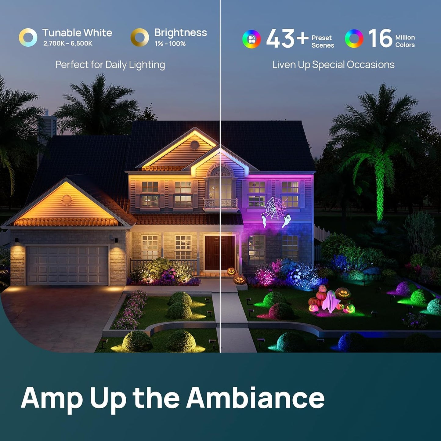 Smart Solar Lights Outdoor SL5C