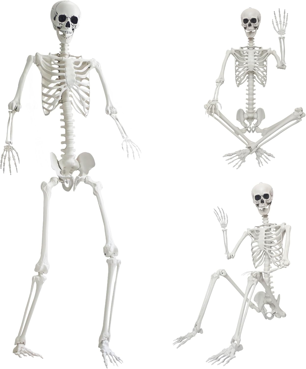 7.9ft/240cm Giant Skeleton Halloween Skeleton Life Size