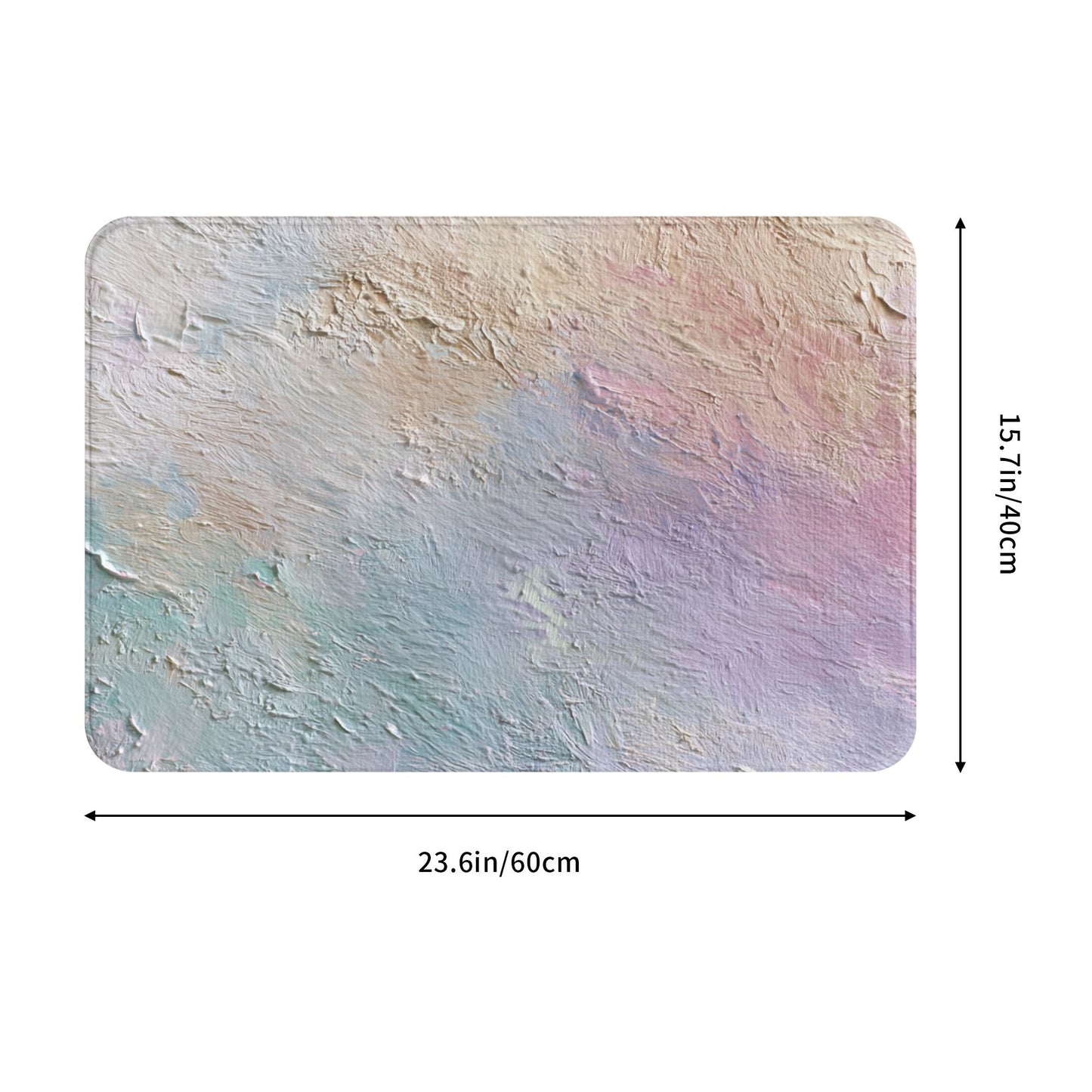 Abstract Art Texture Printed Anti-Slip Floor Mat – Multi-Purpose Rug for Entryway, Bathroom, Bedroom, Living Room