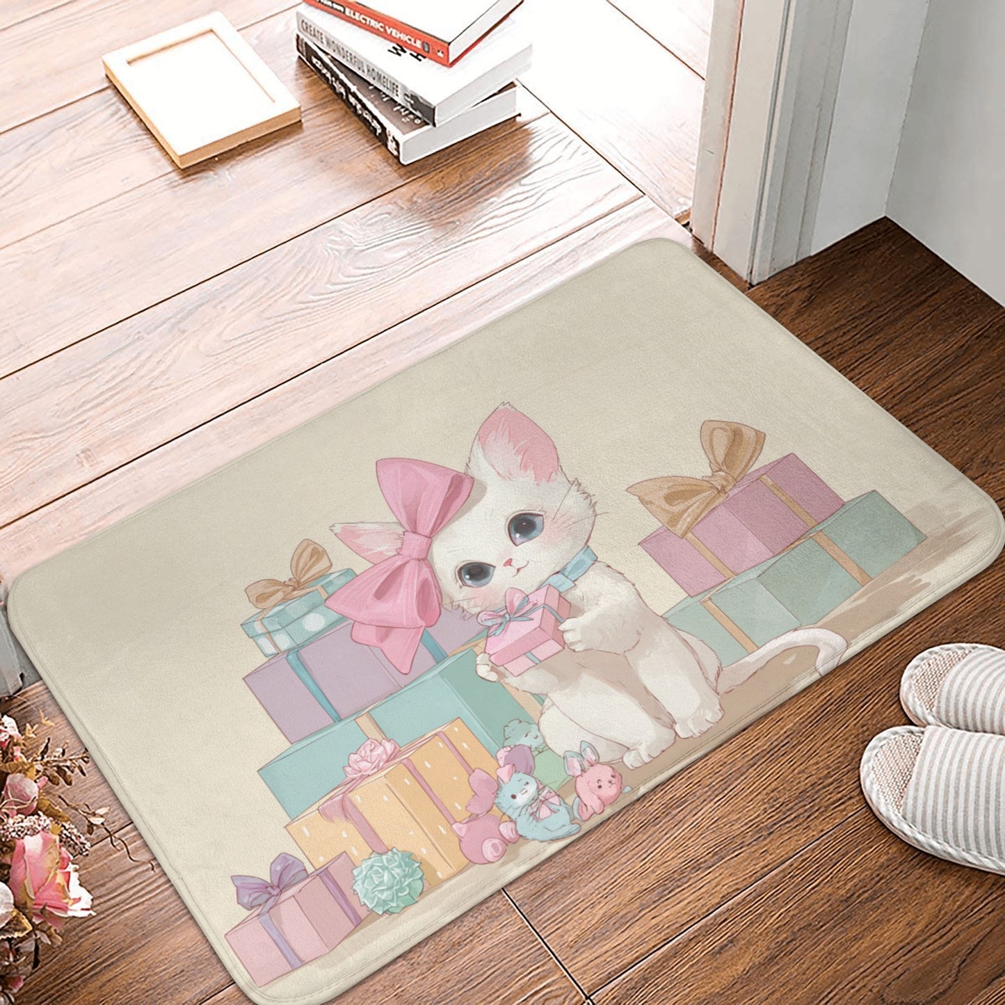 Gift Cat Cute Anti-Slip Floor Mat