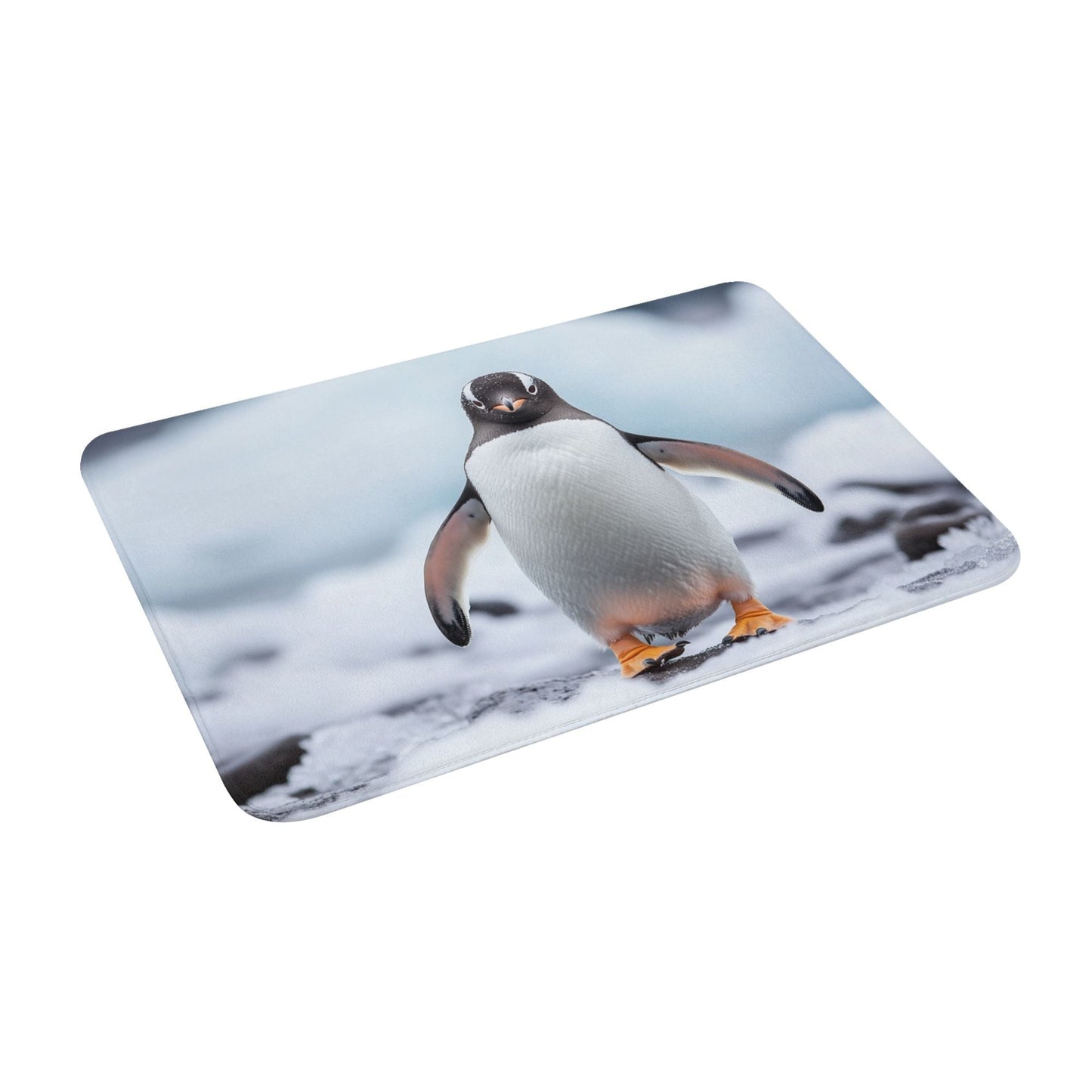 Penguin-Themed Anti-Slip Floor Mat – Multi-Purpose Rug for Entryway, Bedroom, Bathroom