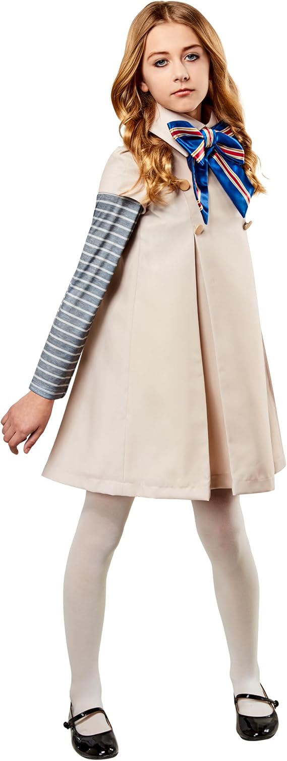 Girl's M3gan Costume Dress, As Shown