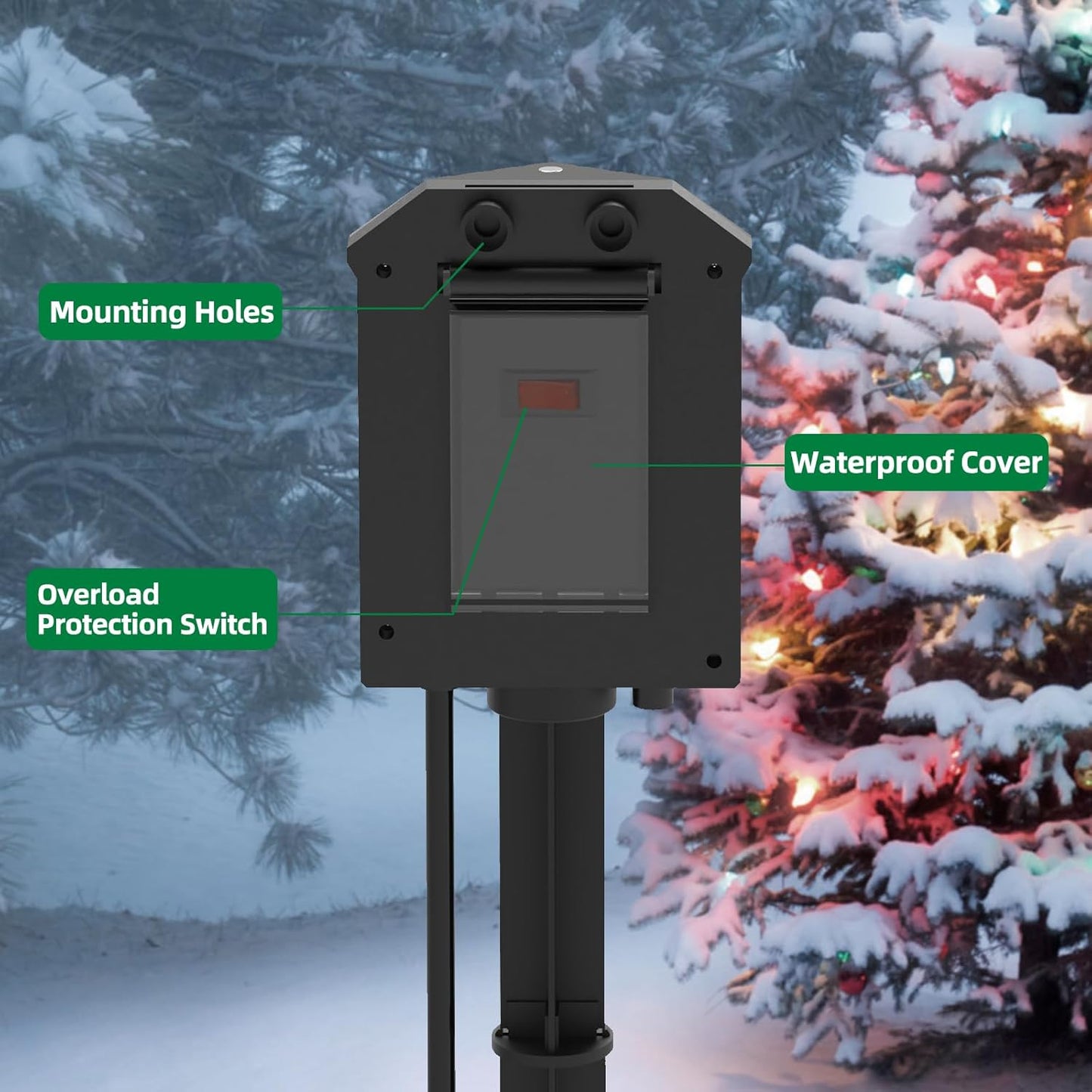 Outdoor Power Strip Weather proof. ETL Listed