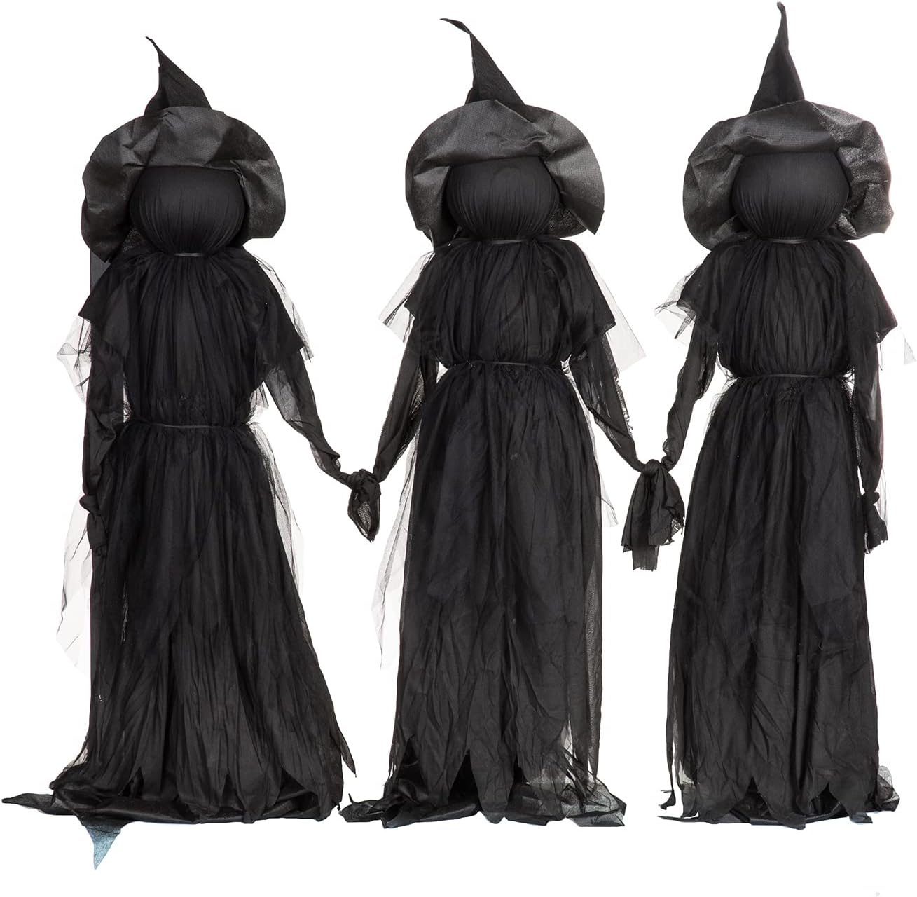 Halloween Witches with Hats Stakes | 4 Feet Tall |