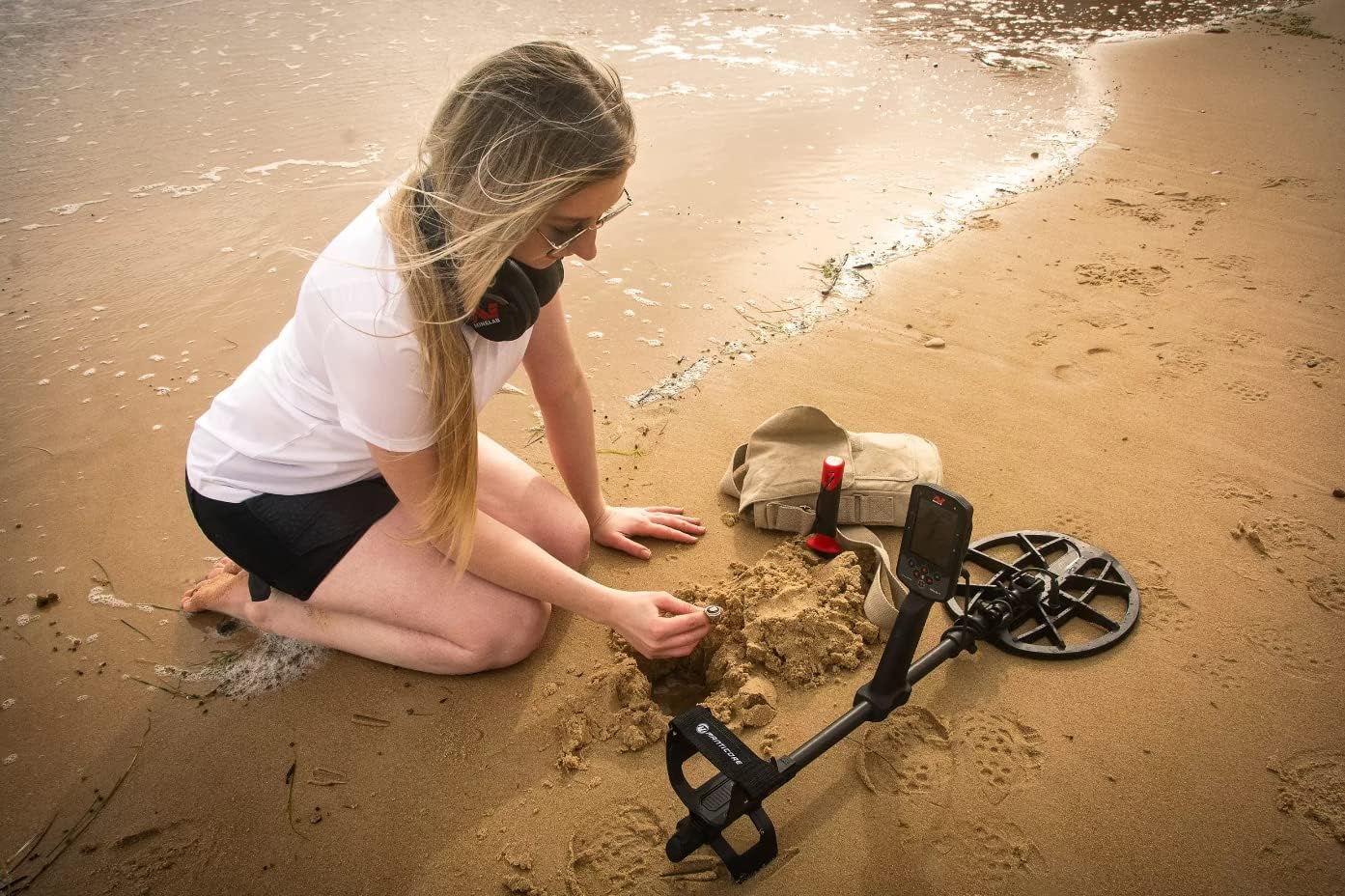 High-Power Multi-IQ+ Waterproof Metal Detector for Adults with Advanced Target ID (11" Double-D Coil Included)