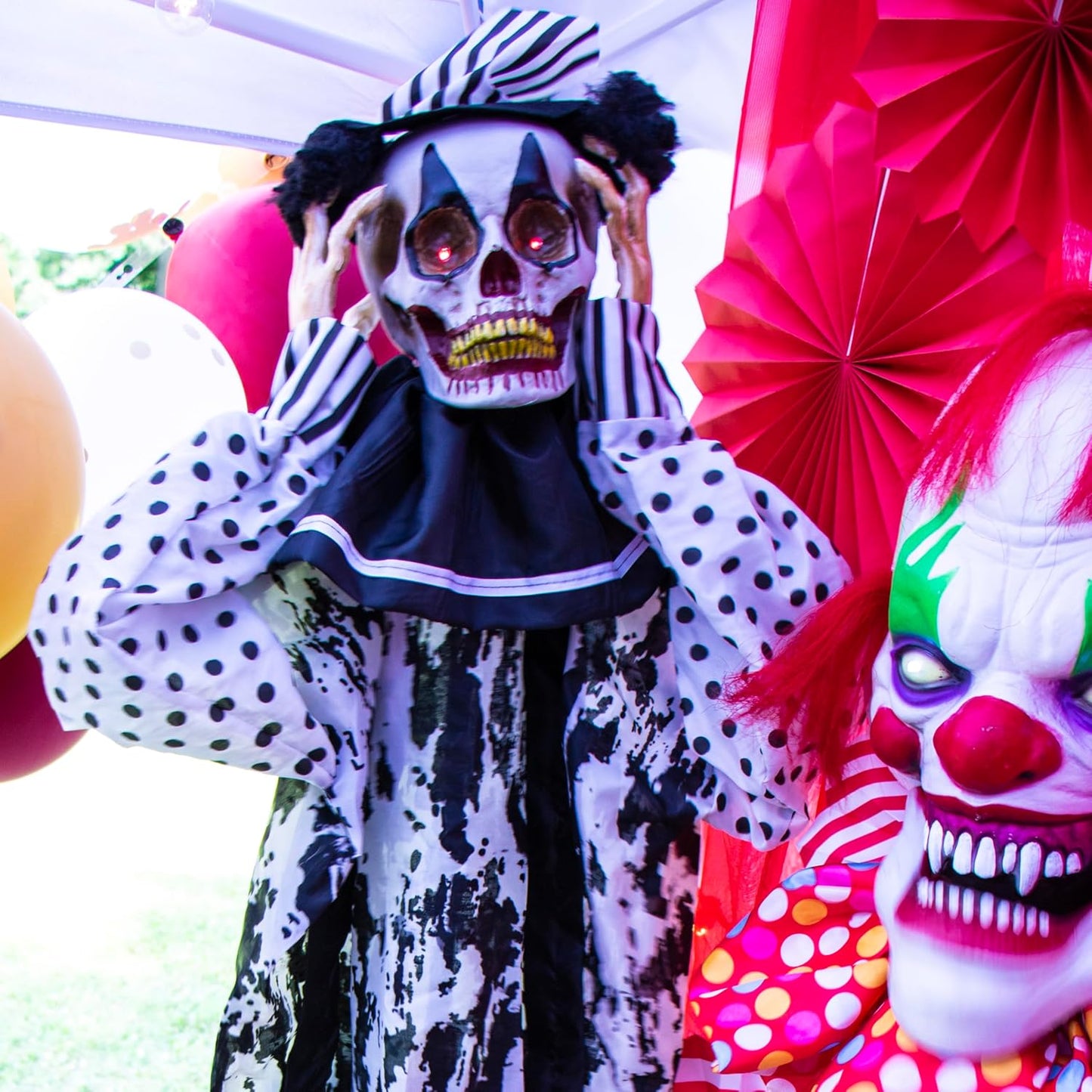 Hill Farm Life-Size Scary Talking Clown Halloween Animatronic