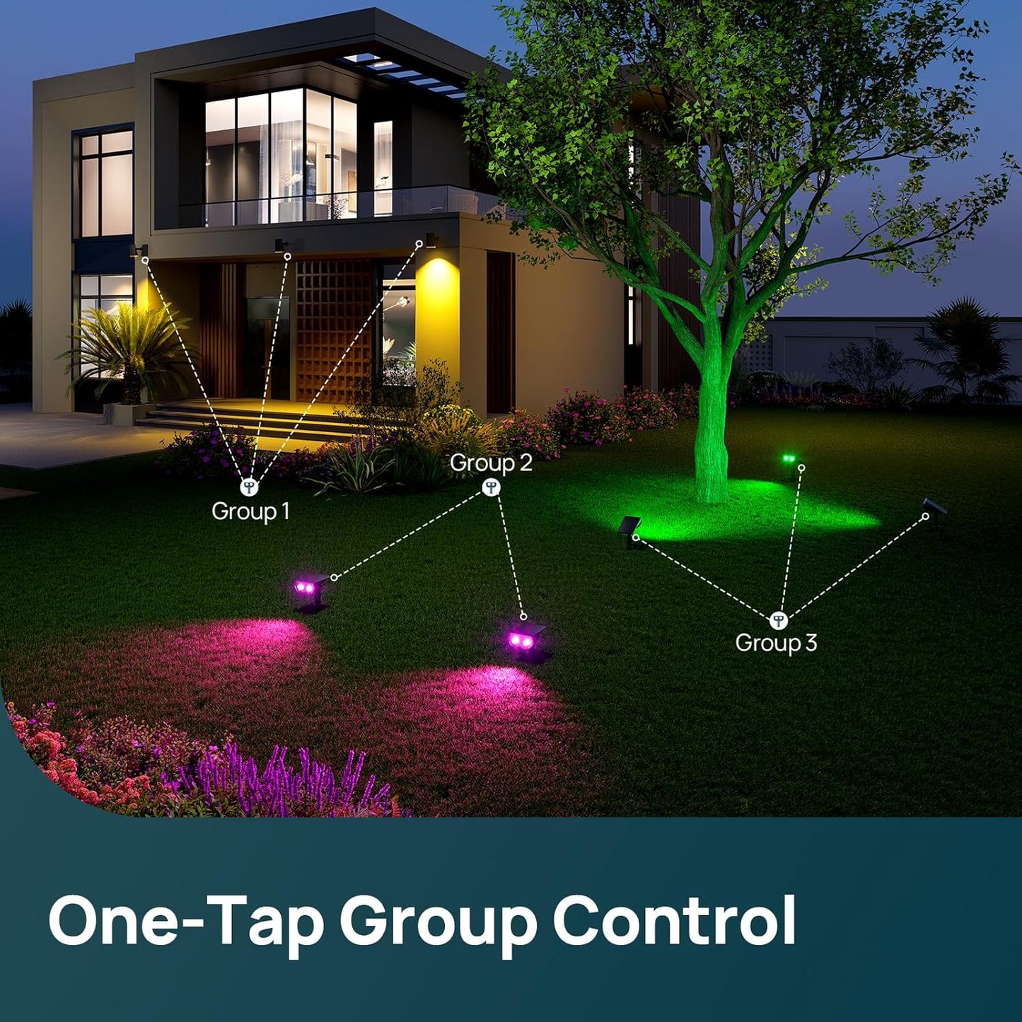 Smart Solar Lights Outdoor SL5C