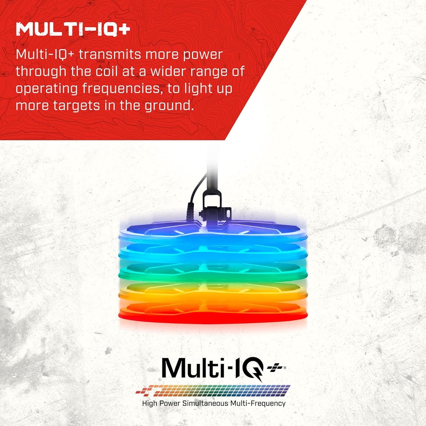 High-Power Multi-IQ+ Waterproof Metal Detector for Adults with Advanced Target ID (11" Double-D Coil Included)