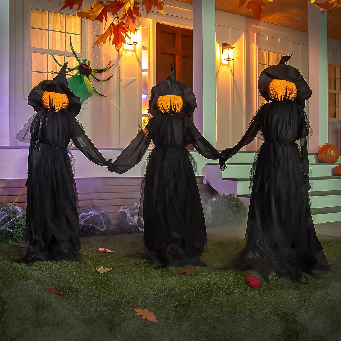Halloween Witches with Hats Stakes | 4 Feet Tall |