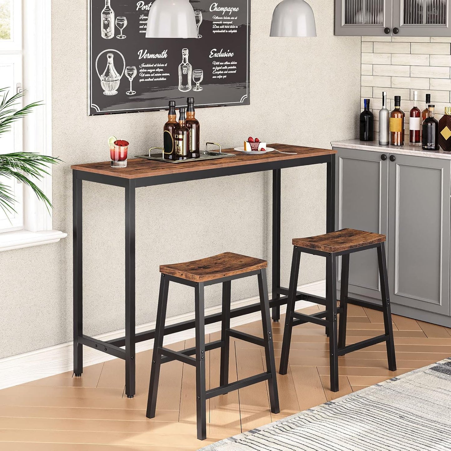 Bar Stools, Set of 2 Bar Chairs Buy two items and get a chair of the same color for free.