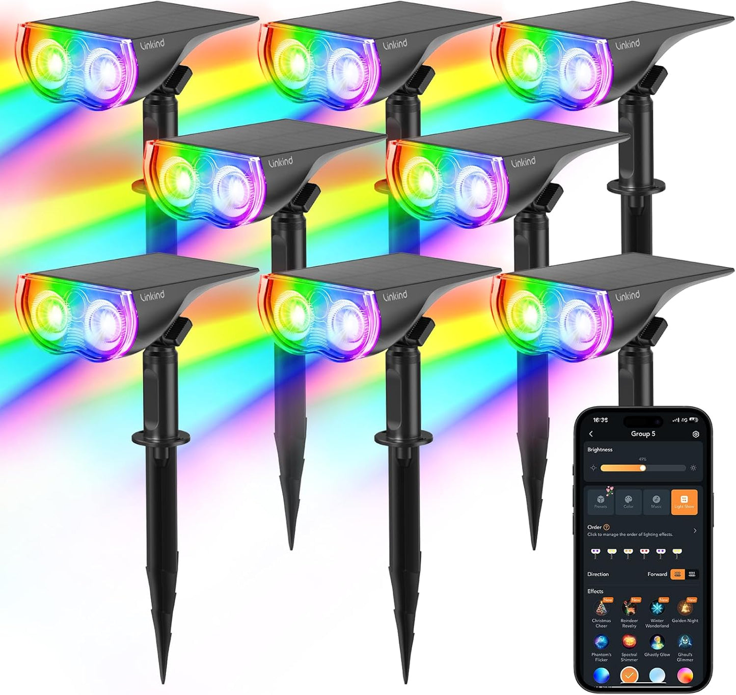 Smart Solar Lights Outdoor SL5C