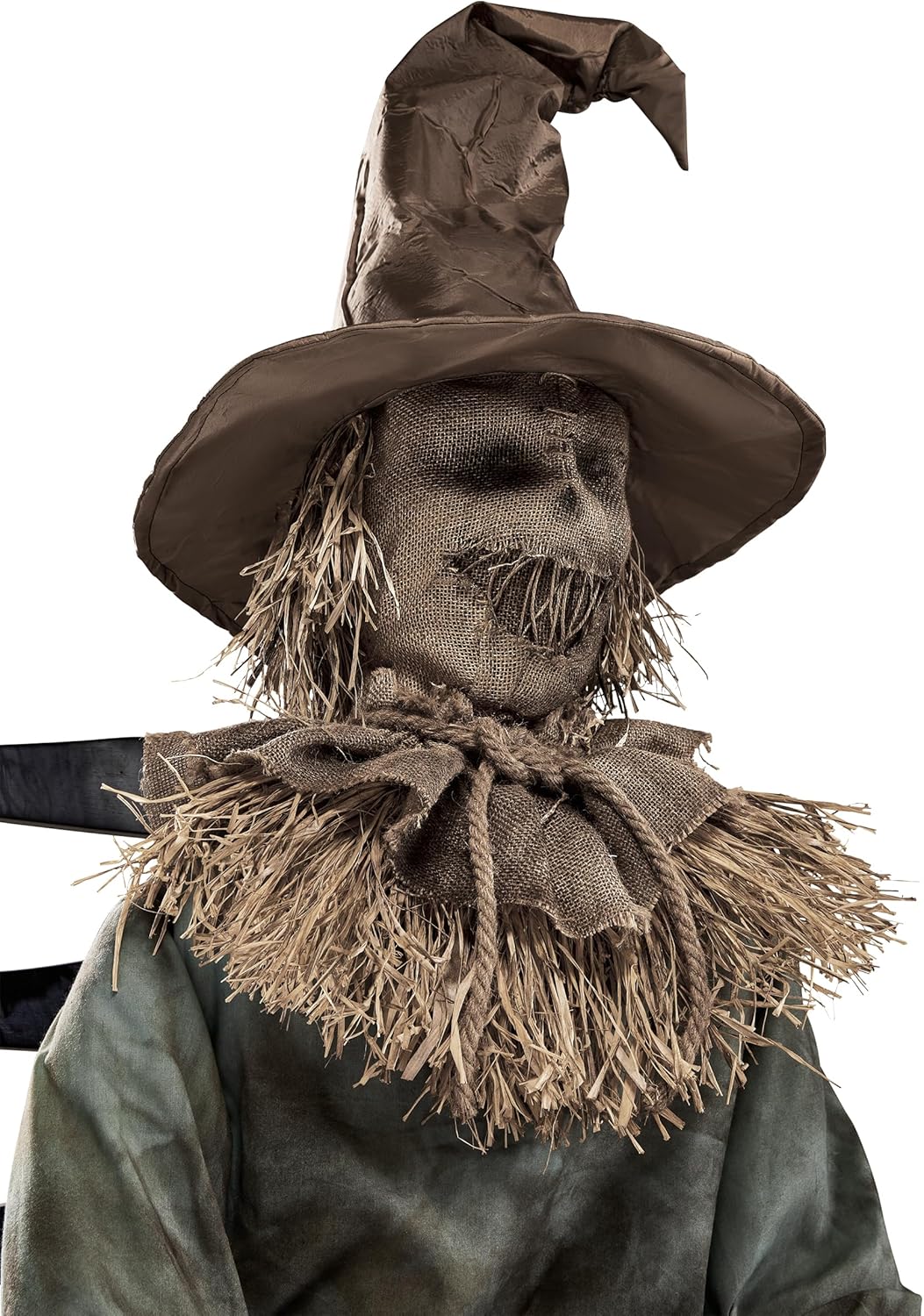 Spirit Halloween 4.5 Ft Scary Sitting Scarecrow Animatronic
