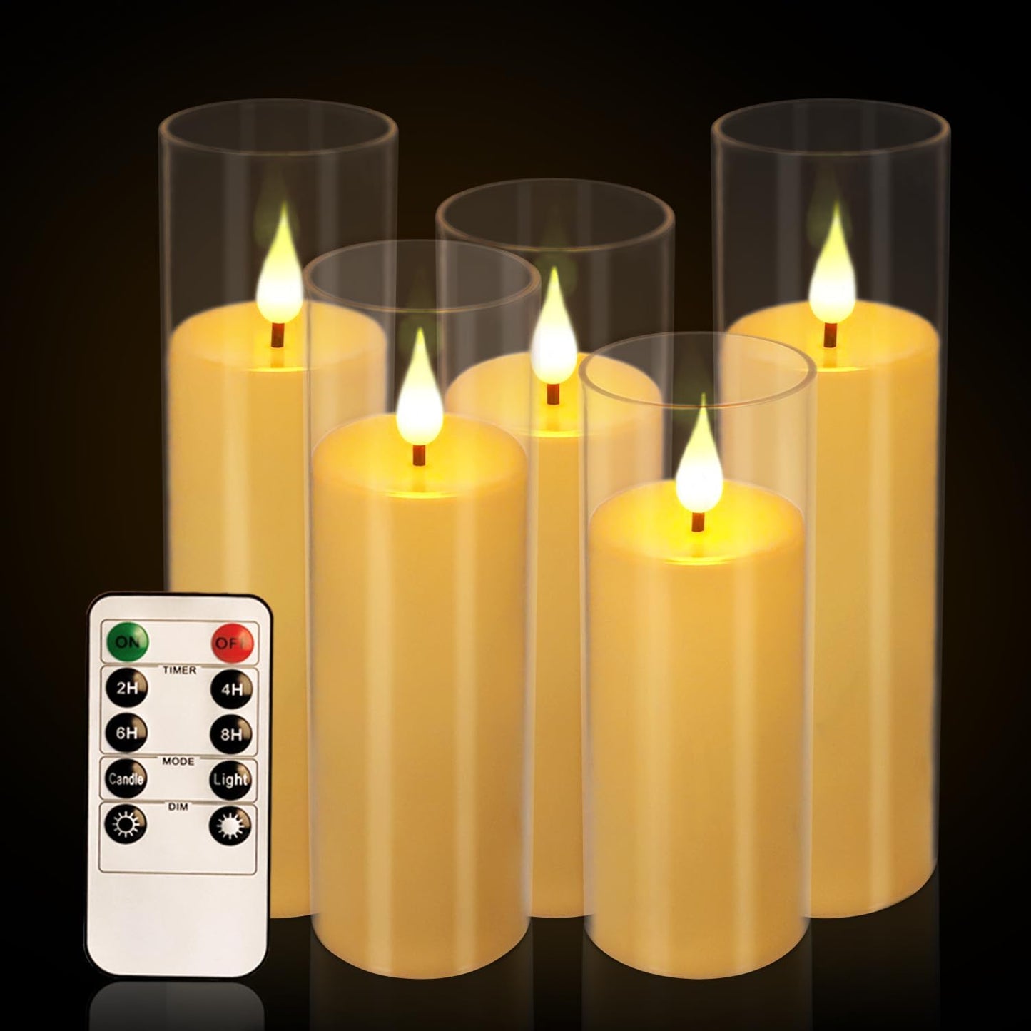 Set of 96 Waterproof Outdoor Flameless Candles, LED Candles