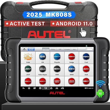 2025 Bidirectional Tool as MK808BT Pro MX808S M808Z, Work as MaxiCheck MX900 MK900BT, 28+ Service, Active Test, All System Diagnose, Injector Coding, FCA Autoauth OS 11