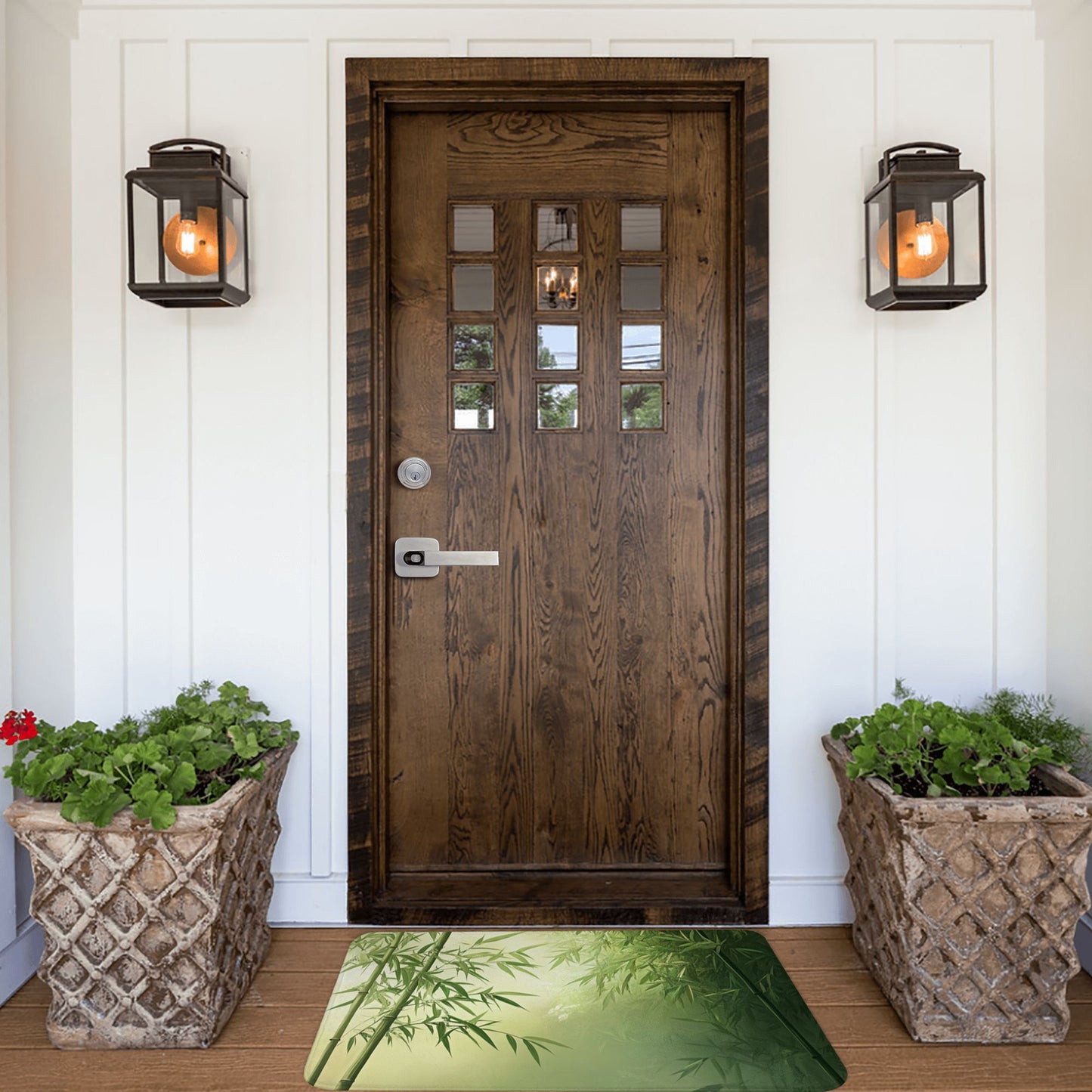 Sunset Lakeside Scenery Anti-Slip Floor Mat – Artistic Rug for Entryway, Bedroom, Living Room