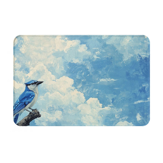 Blue Sky & Bird Artistic Anti-Slip Floor Mat