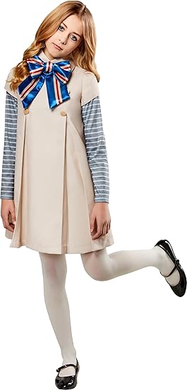 Girl's M3gan Costume Dress, As Shown