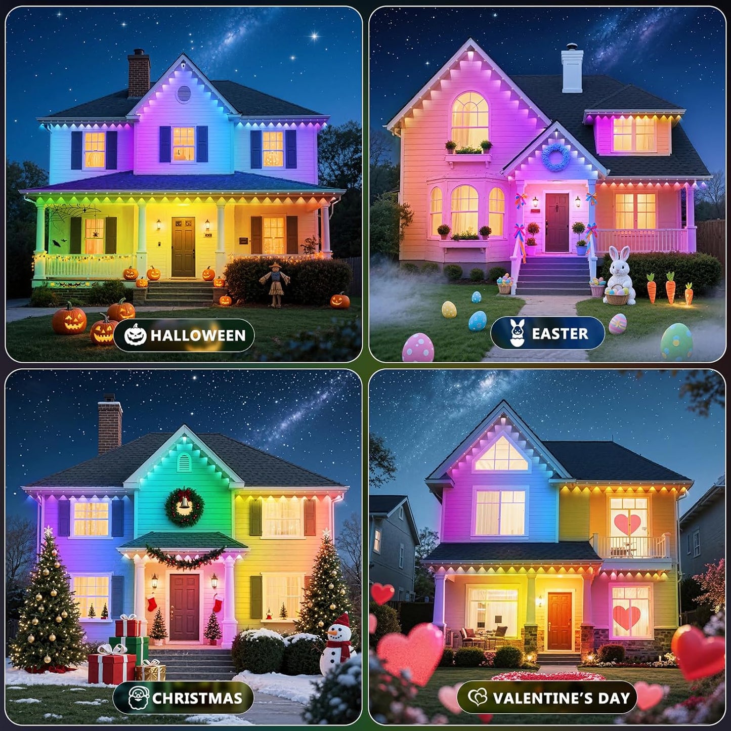 300FT Permanent Outdoor Lights