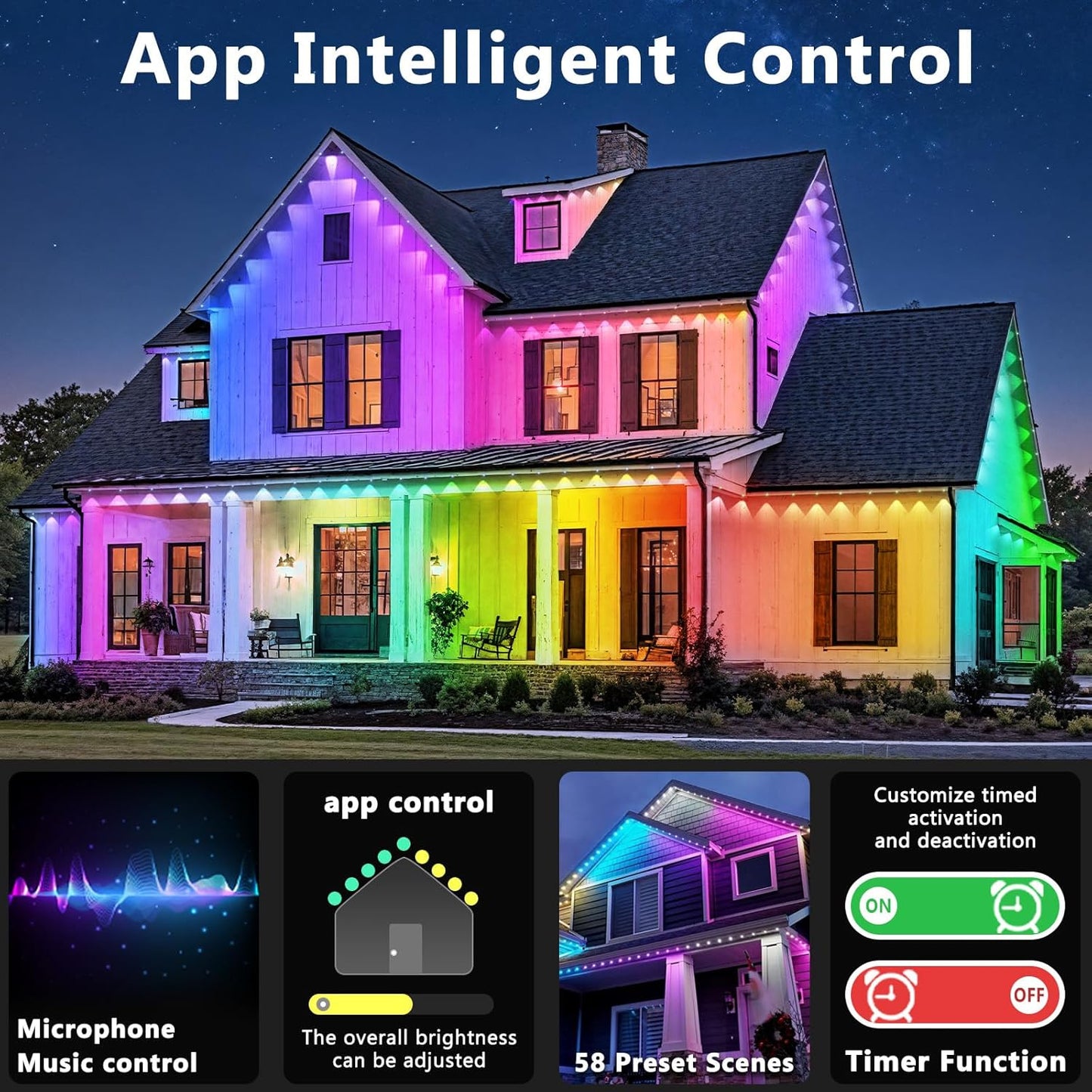 300FT Permanent Outdoor Lights