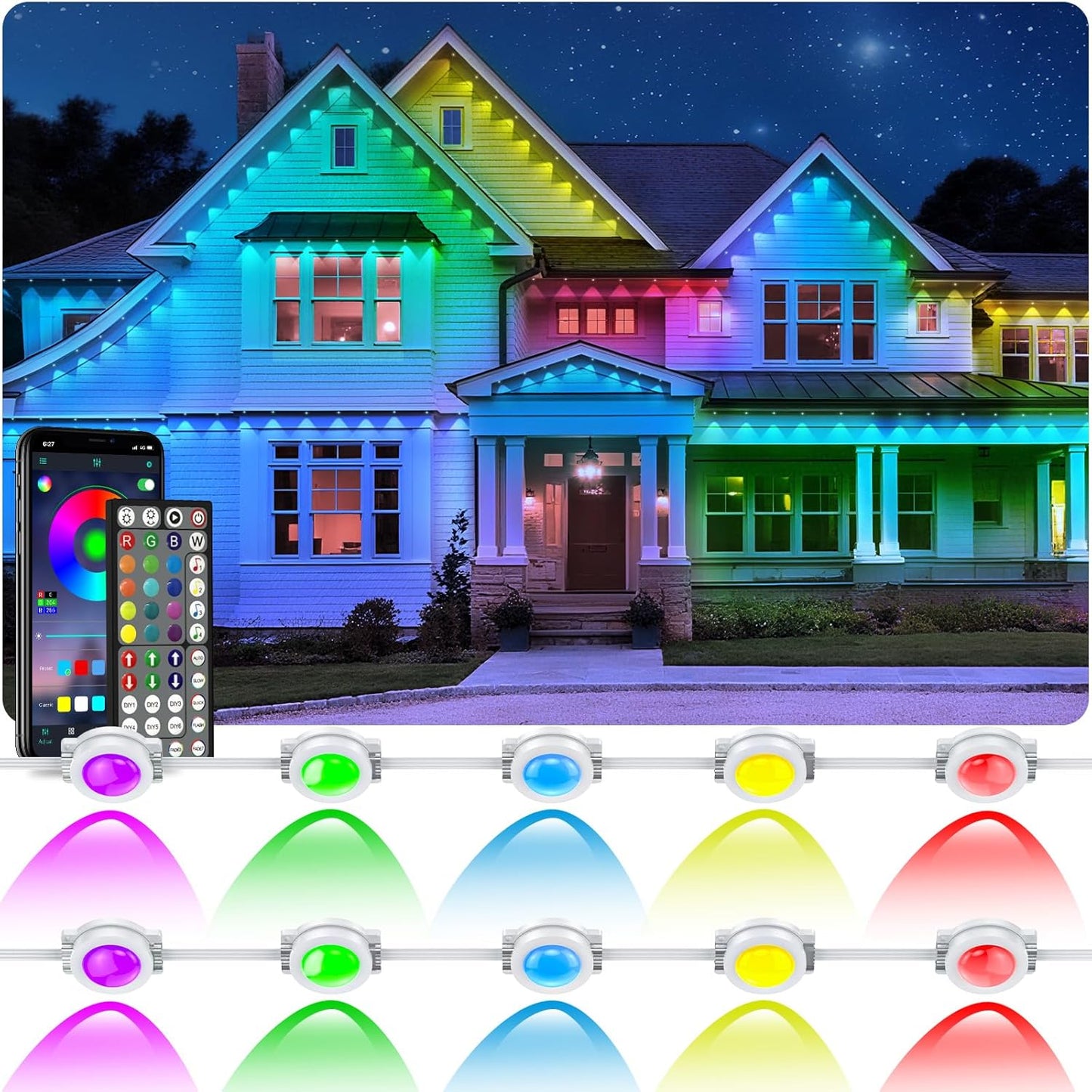 300FT Permanent Outdoor Lights