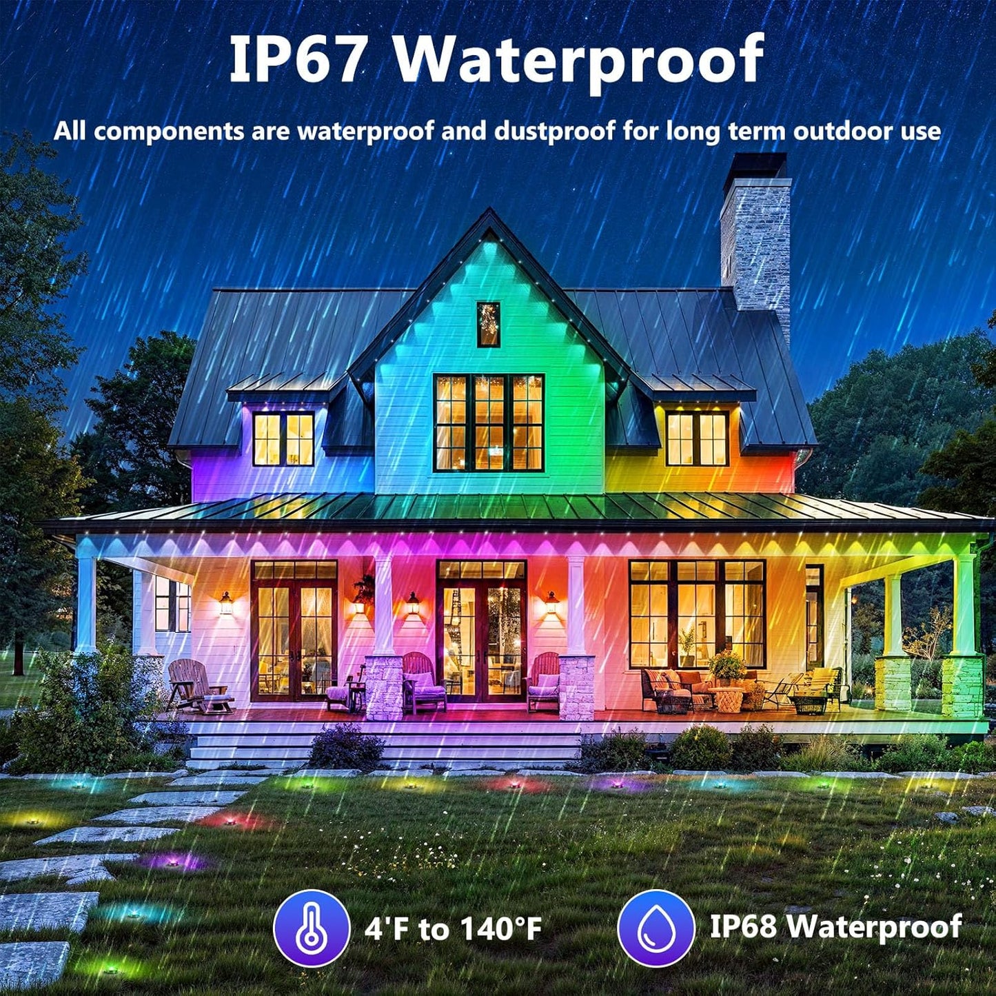 300FT Permanent Outdoor Lights