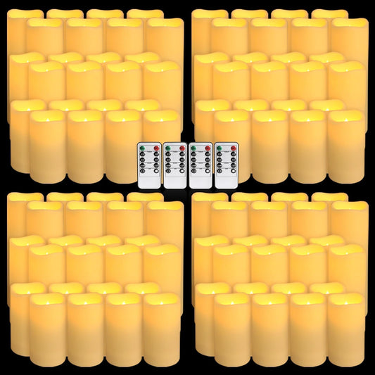 Set of 96 Waterproof Outdoor Flameless Candles, LED Candles